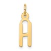 10k Large Slanted Block Initial H Charm