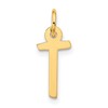 10k Large Slanted Block Initial T Charm