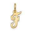 10k Small Script Initial F Charm