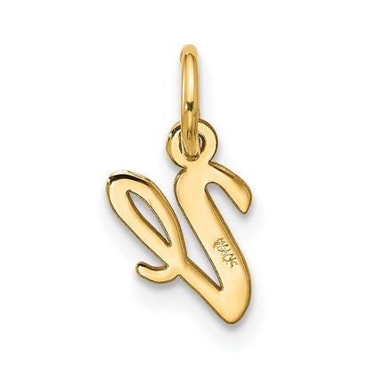 10k Small Script Initial V Charm