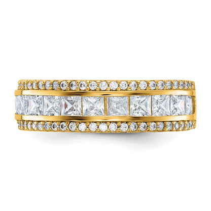 10K Tiara Collection Polished CZ Ring
