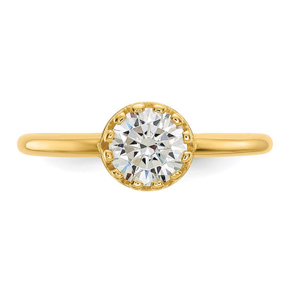 10k Tiara Collection Polished CZ Ring