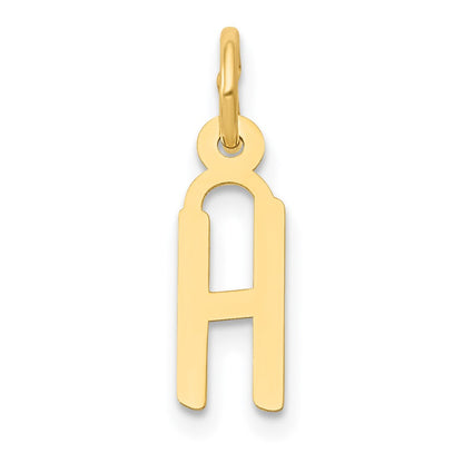 10k Small Slanted Block Initial H Charm