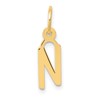 10k Small Slanted Block Initial N Charm