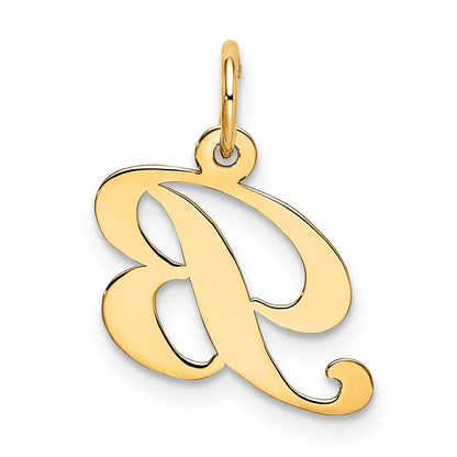 10K Medium Fancy Script Initial B Charm