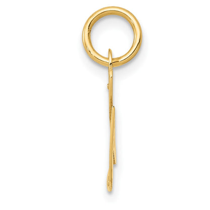 10K Medium Fancy Script Initial G Charm