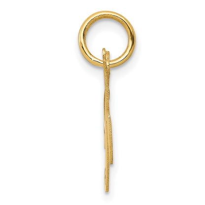 10K Medium Fancy Script Initial K Charm