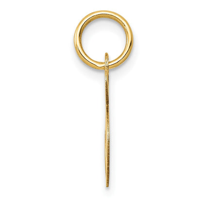 10K Medium Fancy Script Initial S Charm