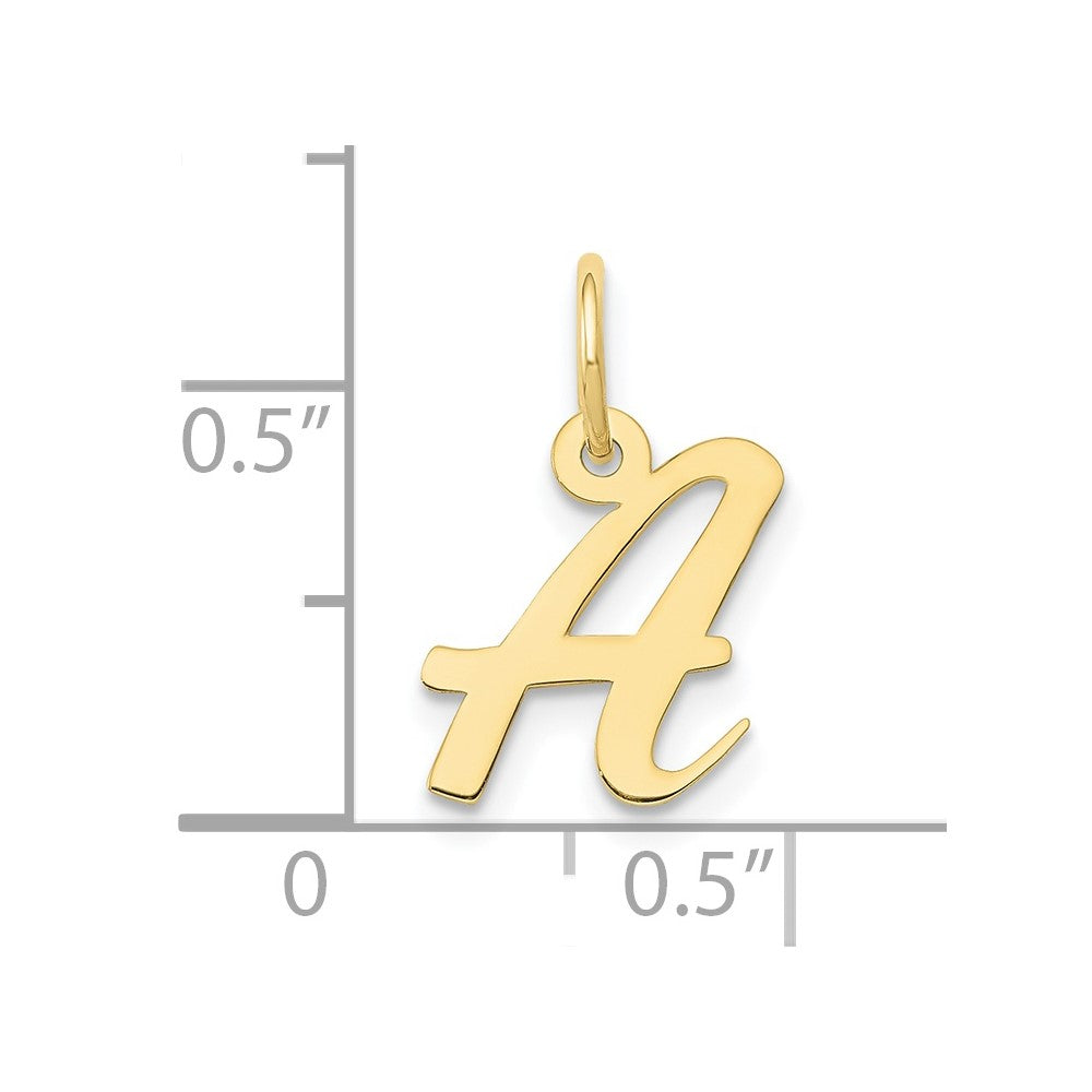 10k Small Script Initial A Charm