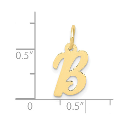 10k Small Script Initial B Charm