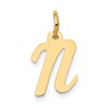 10k Small Script Initial N Charm