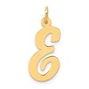 10k Large Script Letter E Initial Charm