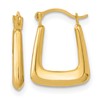 10K Polished Hollow Fancy Hoops