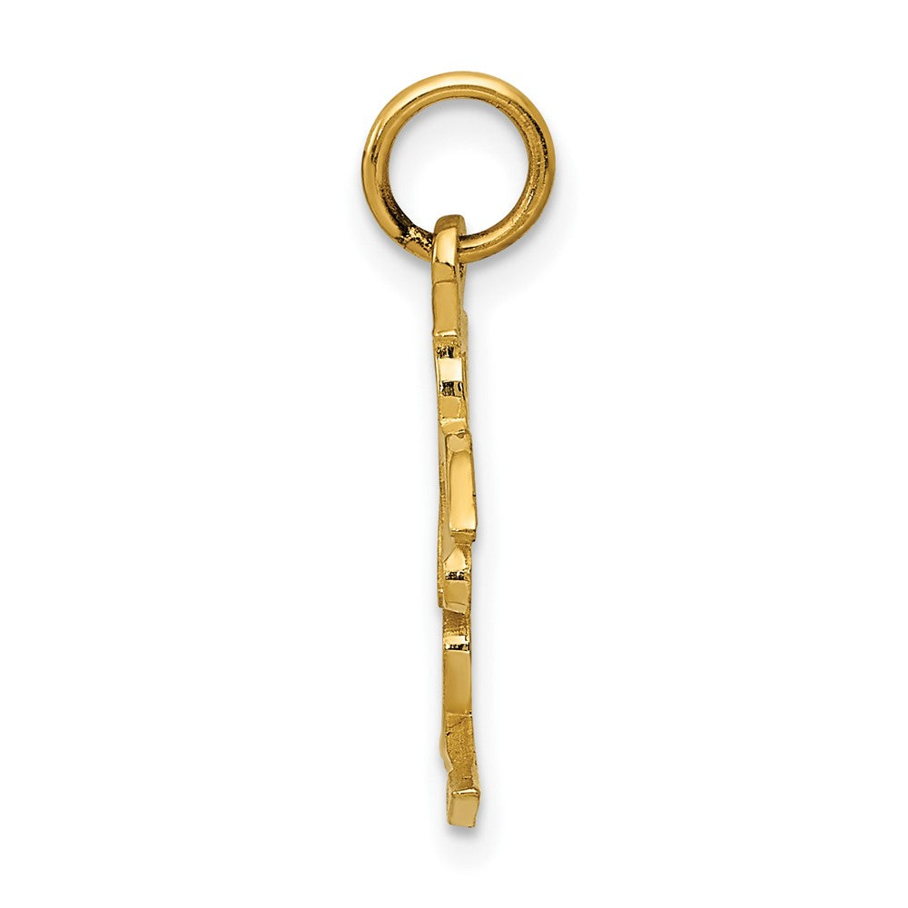 10k Love Symbol Charm
