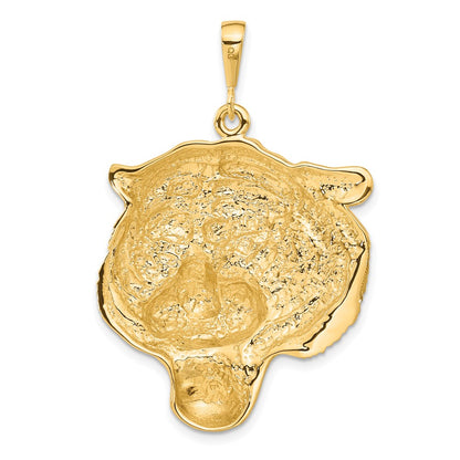 10k Large Tiger Head Pendant