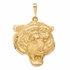 10k Large Tiger Head Pendant