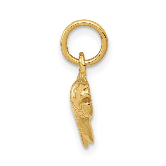 10k Grouper Fish Charm
