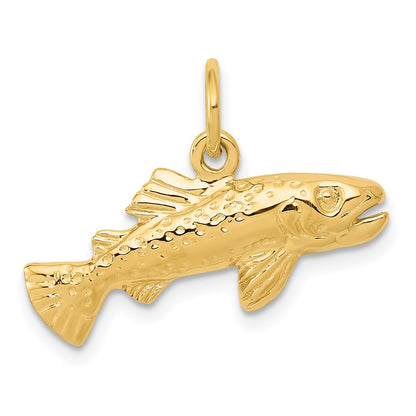 10k Grouper Fish Charm