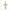 10k Two-tone Fleur De Lis Crucifix Pendant
