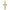 10k Two-tone Fleur De Lis Crucifix Pendant