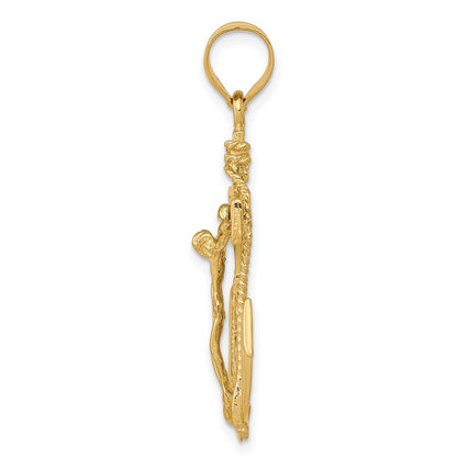 10k Mariners Crucifix Pendant