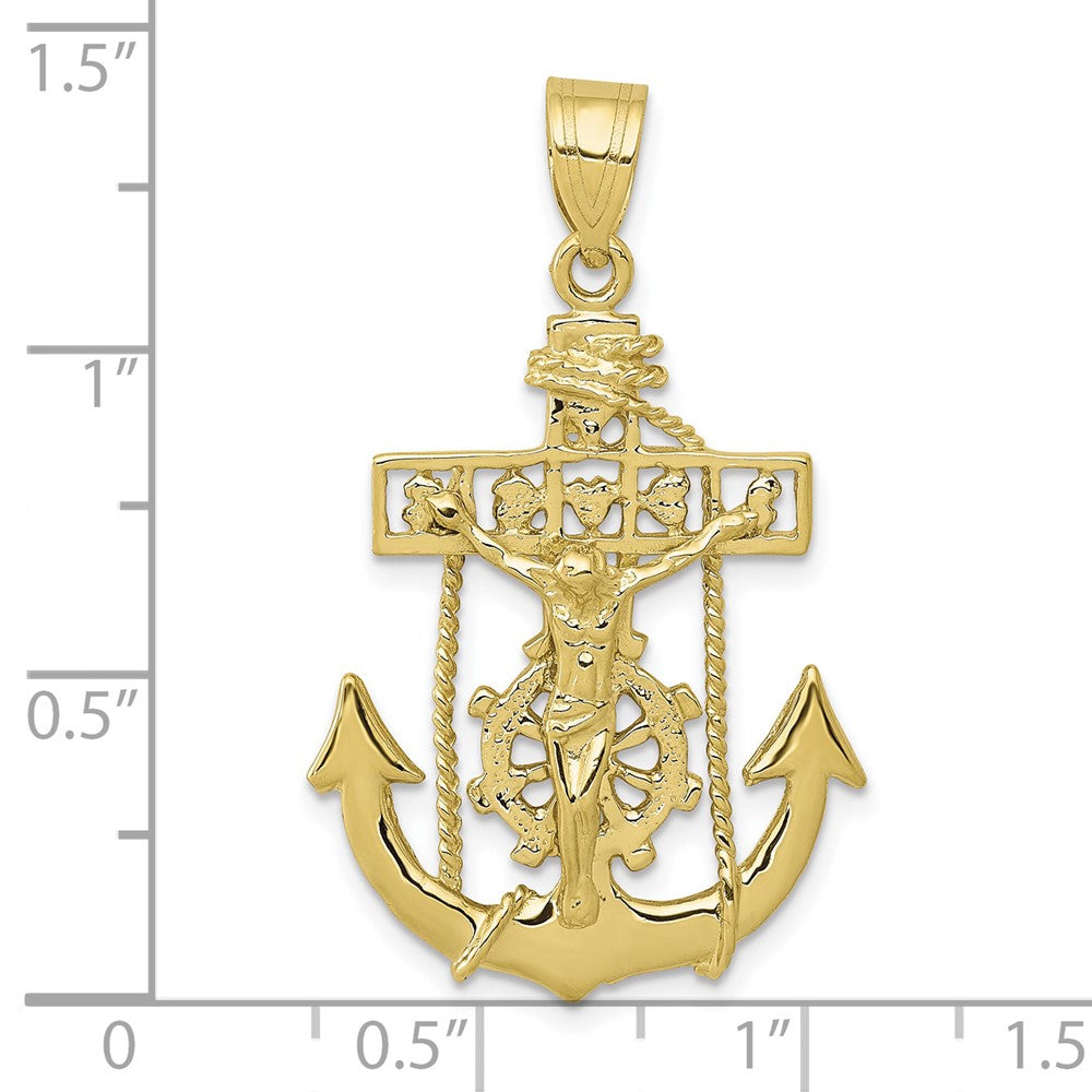 10k Mariners Crucifix Pendant