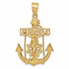 10k Mariners Crucifix Pendant