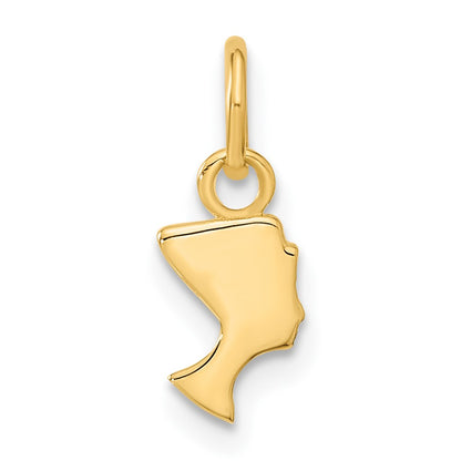 10k Mini Nefertiti Charm
