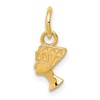 10k Mini Nefertiti Charm