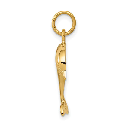 10k Jumping Dolphin Charm