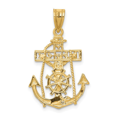 10k Mariners Crucifix Pendant