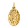 10k Oval Saint Christopher Medal Charm