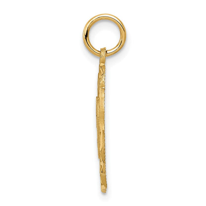 10k 50 in Oval Pendant