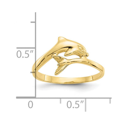 10k Dolphin Bypass Ring