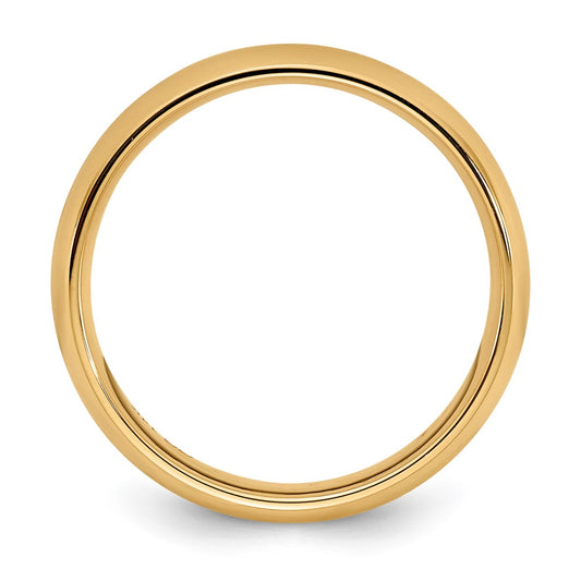 10k Yellow Gold 3mm Standard Weight Comfort Fit Wedding Band Size 6.5