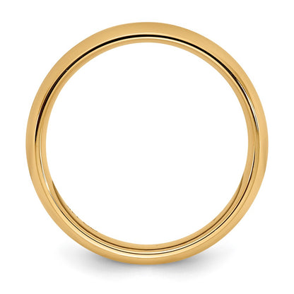 10k Yellow Gold 5mm Standard Weight Comfort Fit Wedding Band Size 7.5