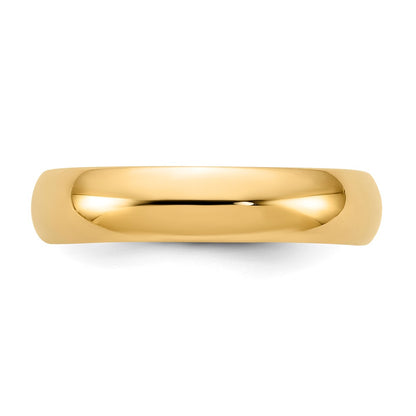 10k Yellow Gold 5mm Standard Weight Comfort Fit Wedding Band Size 10