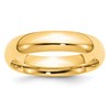 10k Yellow Gold 5mm Standard Weight Comfort Fit Wedding Band Size 5