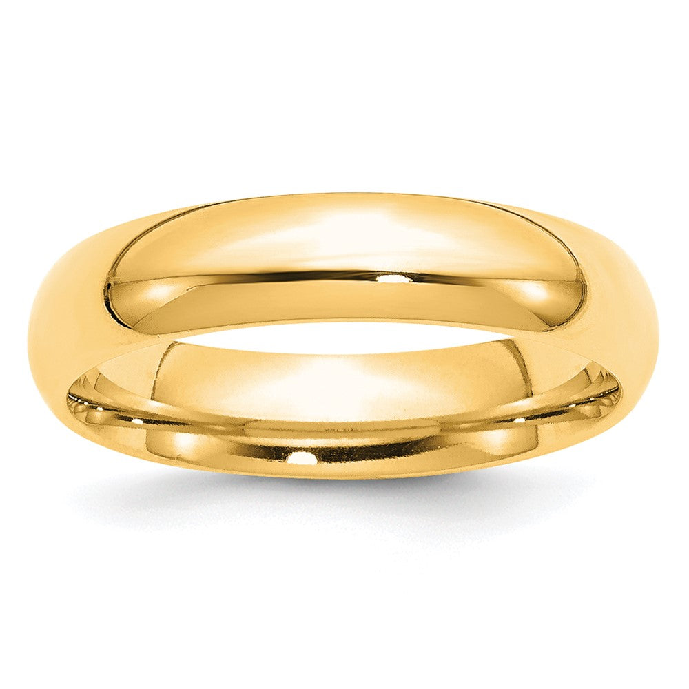 10k Yellow Gold 5mm Standard Weight Comfort Fit Wedding Band Size 10
