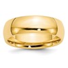 10k Yellow Gold 7mm Standard Weight Comfort Fit Wedding Band Size 11.5