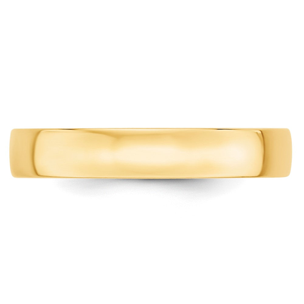 10k Yellow Gold 4mm Lightweight Comfort Fit Wedding Band Size 6