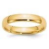 10k Yellow Gold 4mm Lightweight Comfort Fit Wedding Band Size 6
