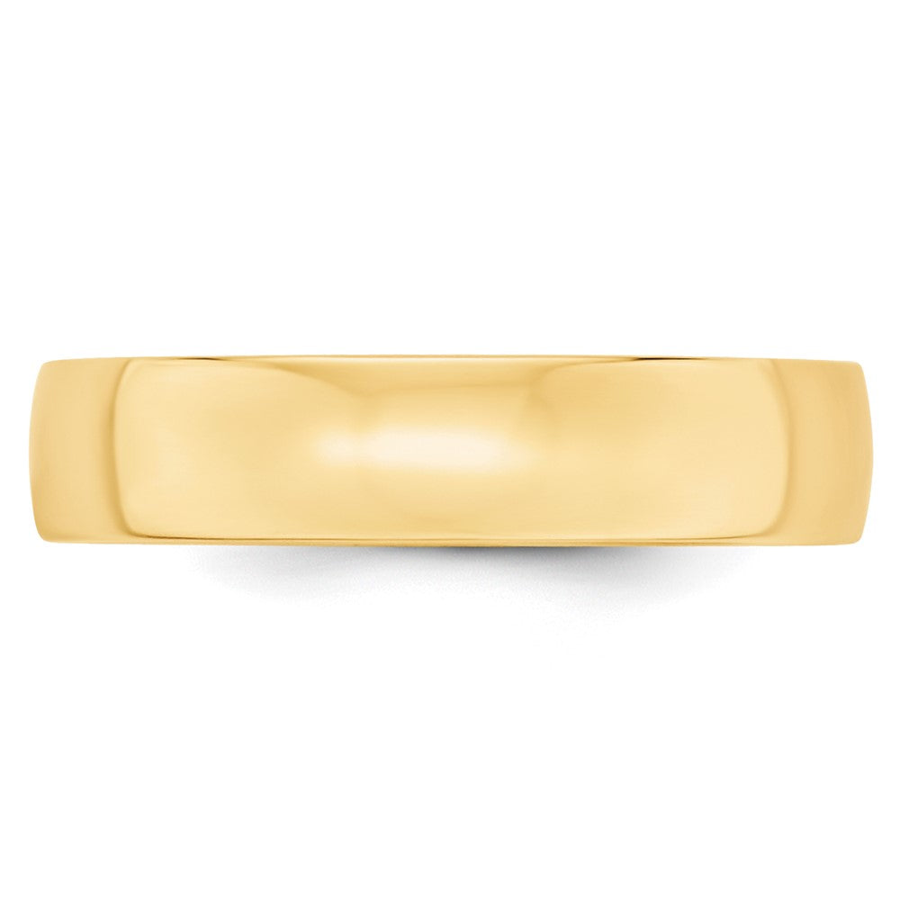 10k Yellow Gold 5mm Lightweight Comfort Fit Wedding Band Size 5
