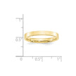 10k Yellow Gold 3mm Standard Weight Flat Comfort Fit Wedding Band Size 4.5