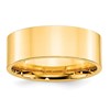 10k Yellow Gold 8mm Standard Weight Flat Comfort Fit Wedding Band Size 13