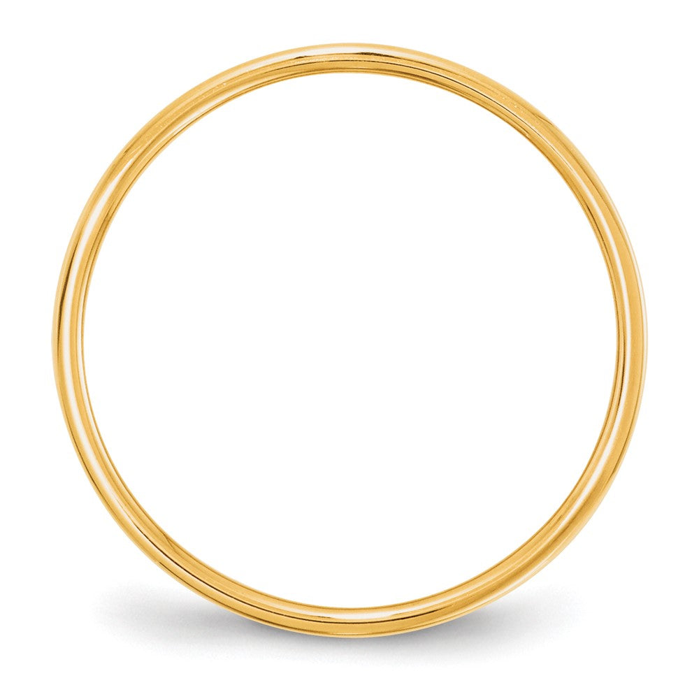 10k Yellow Gold 5mm Lightweight Flat Wedding Band Size 5