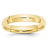 10k Yellow Gold 4mm Knife Edge Comfort Fit Wedding Band Size 9