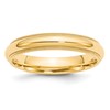 10k Yellow Gold 4mm Milgrain Half Round Comfort Fit Wedding Band Size 11