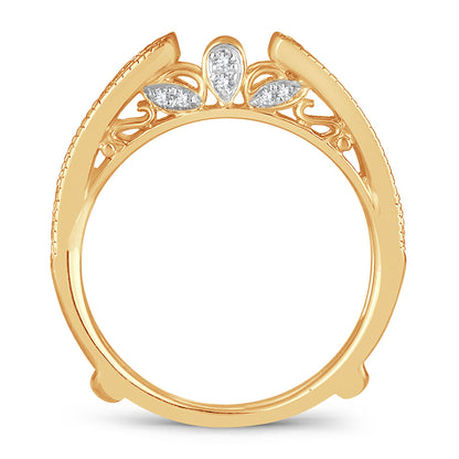 14K 0.34CT Diamond RING GUARD