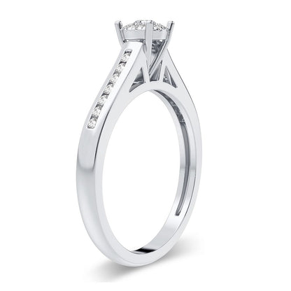 10K 0.22CT Diamond Ring